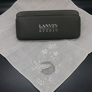 Lanvin Studio Gray with Gray Interior  Eye Glass or Sun Glass Case